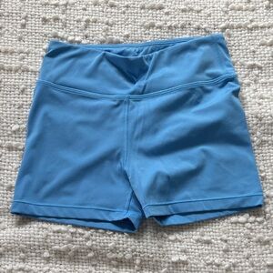 Athleta yoga shorts blue